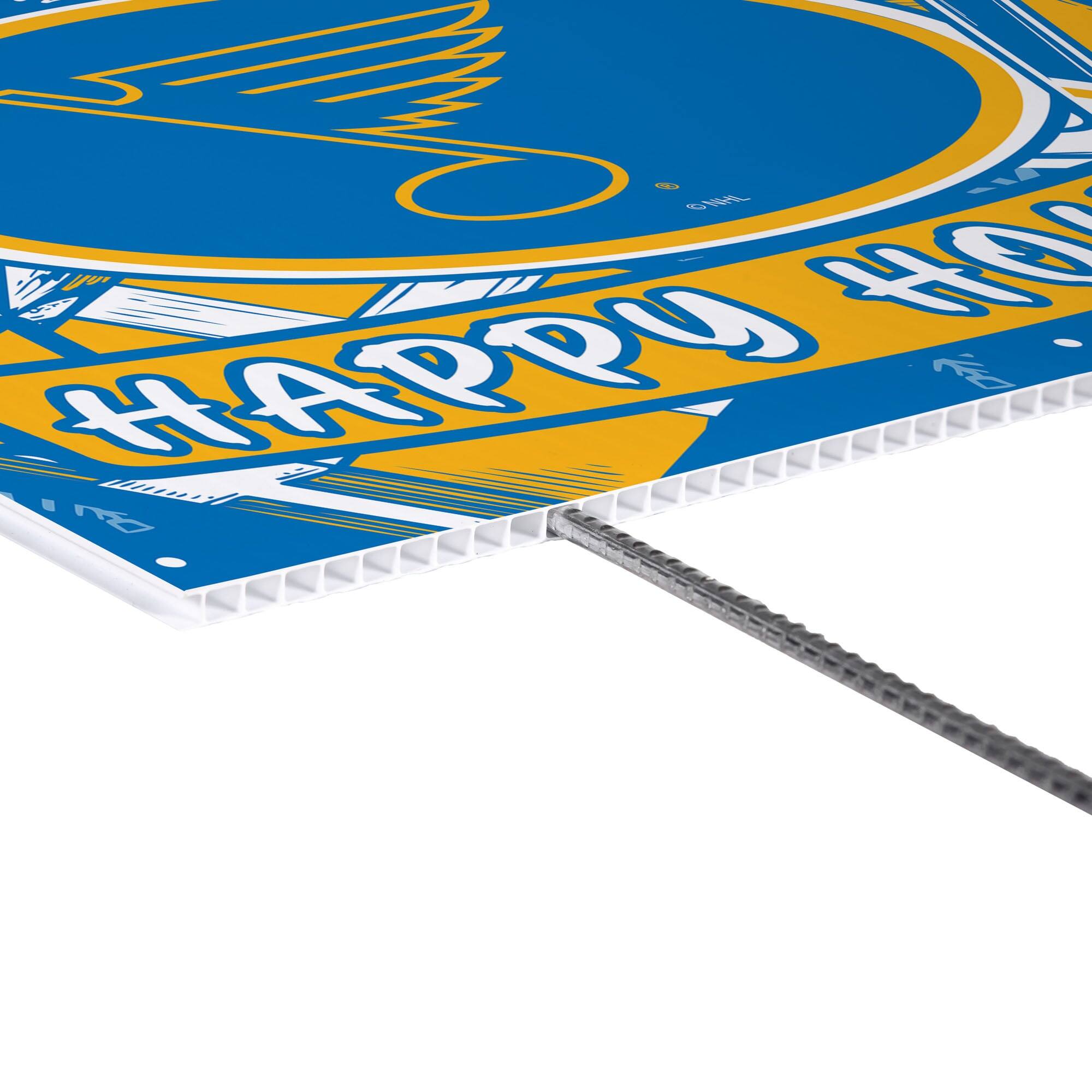 Alt View 2. Evergreen Enterprises - St. Louis Blues 24" x 18" Happy Holidays Christmas Outdoor Staked Yard Sign - Multicolor.