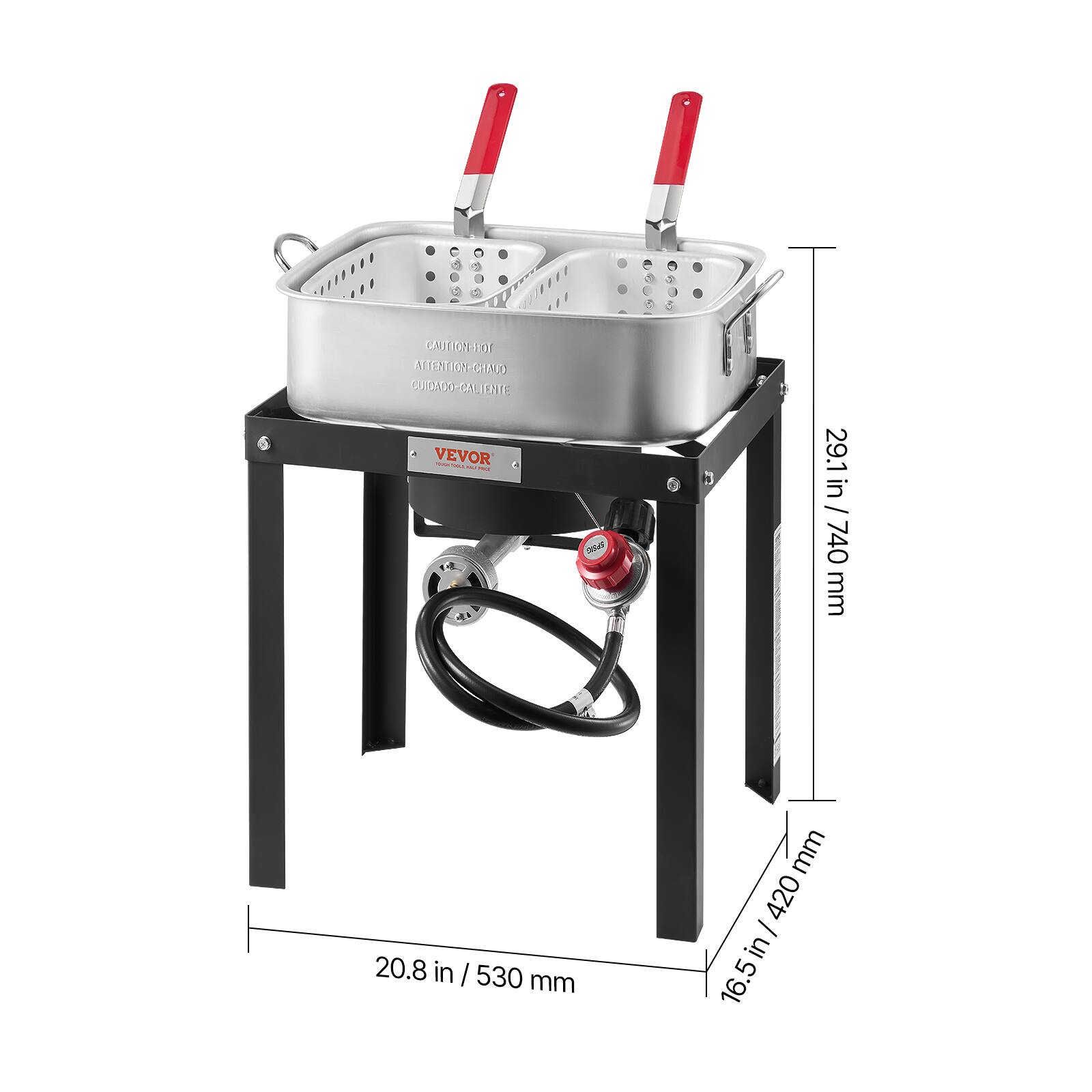 CNITONT Bor AI TENTRA OHND UIADOICAL AU ENTE VEVOR TRAY 29.1 in / 740 mm 20.8 in / 530 mm 16.5 in / 420 mm

CAUTION-HOT ATTENTION-CHAUD CUIDADO-CALIENTE

VEVOR
