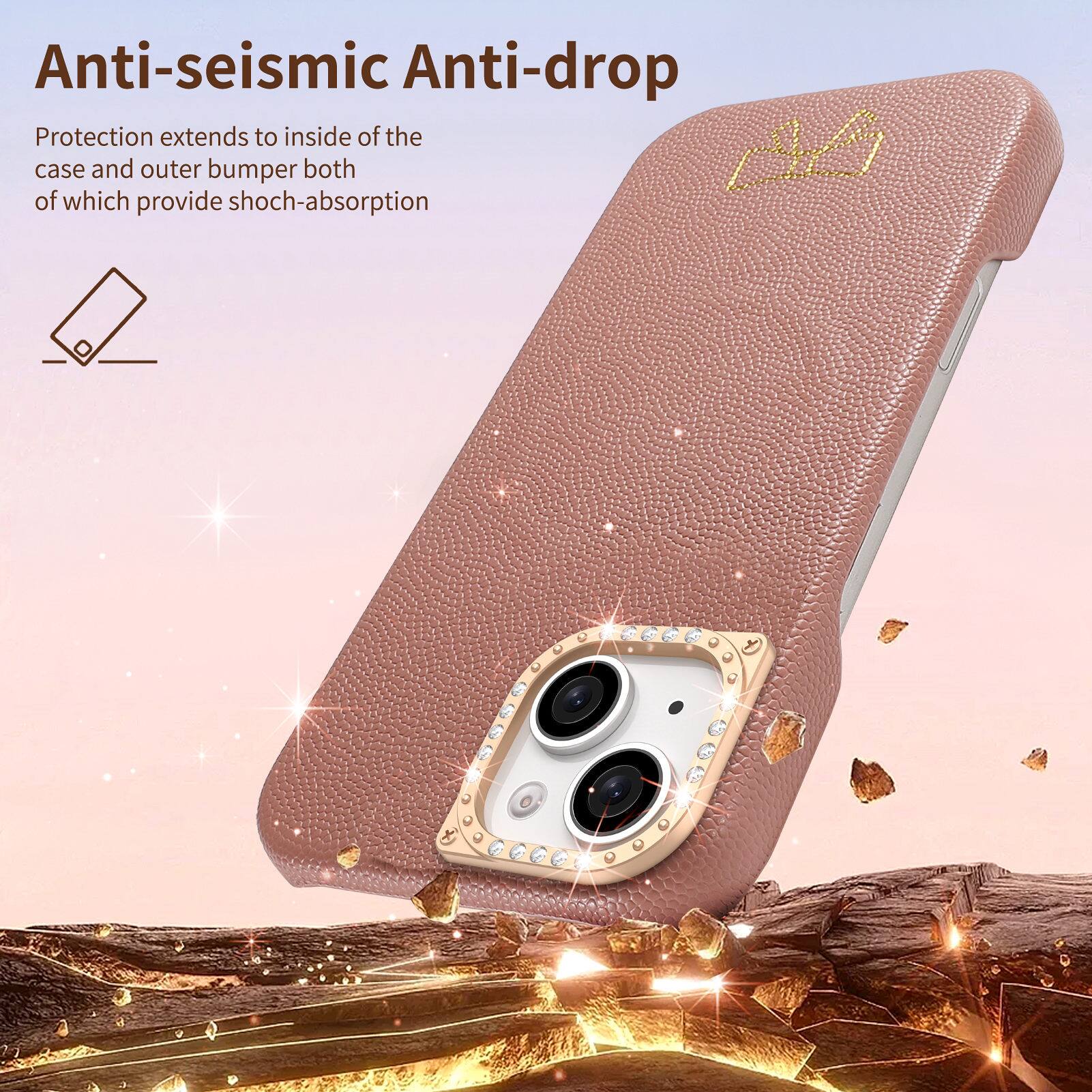 Anti-seismic Anti-drop Protection extends to inside of the case and outer bumper both of which provide shock-absorption