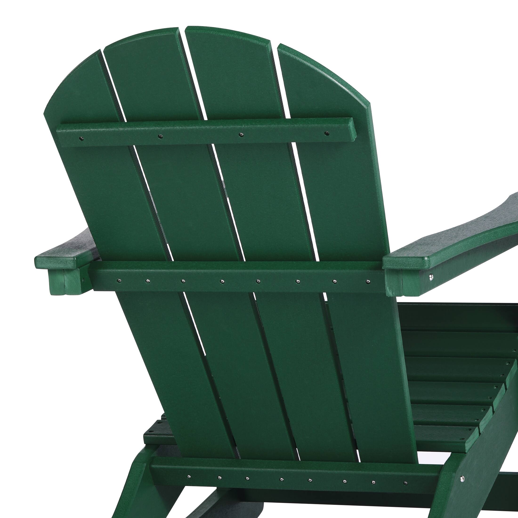 Alt View 6. WestinTrends - WestinTrends Malibu Outdoor / Patio Poly Adirondack rocking chair - Dark Green.