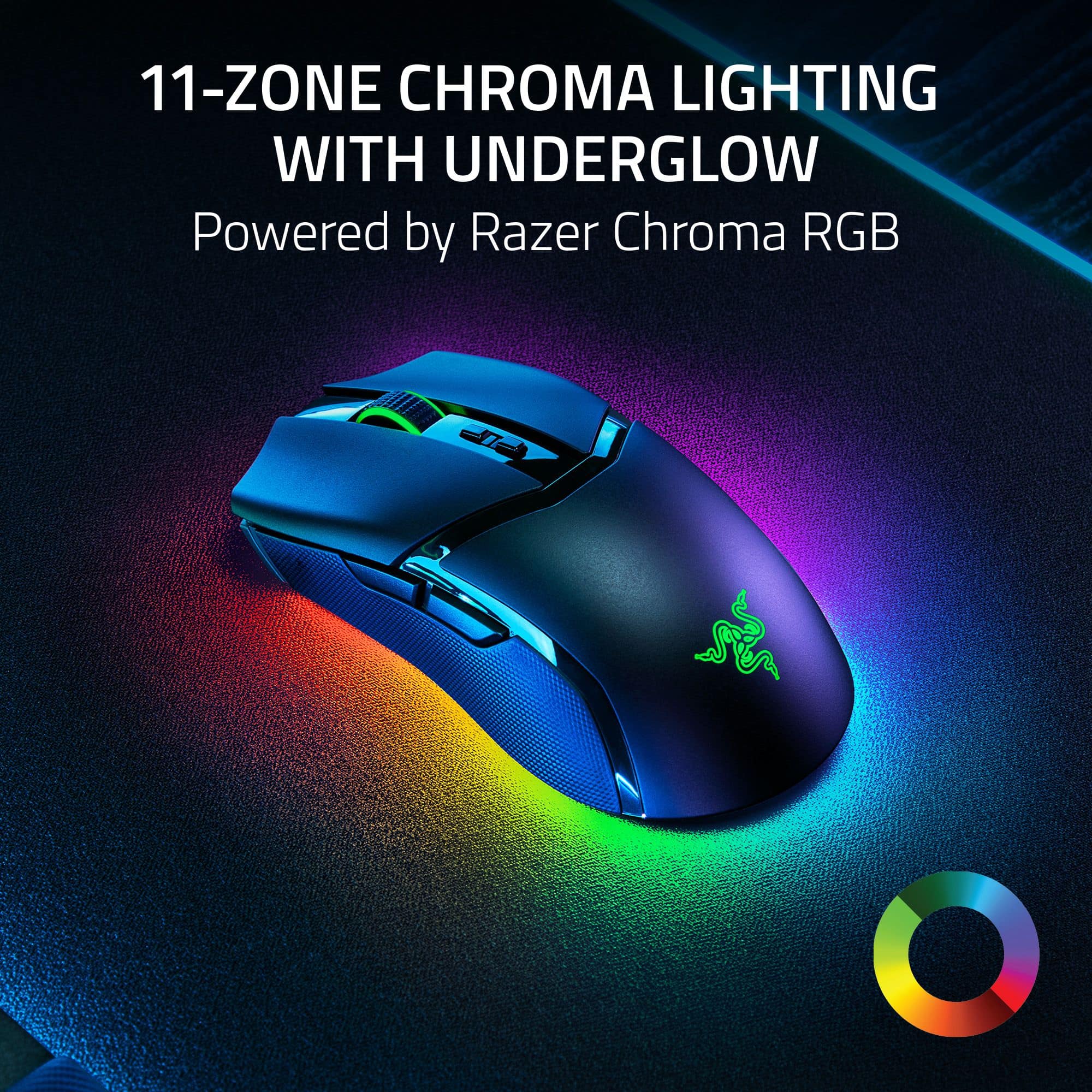 11-ZONE CHROMA LIGHTING WITH UNDERGLOW Powered by Razer Chroma RGB