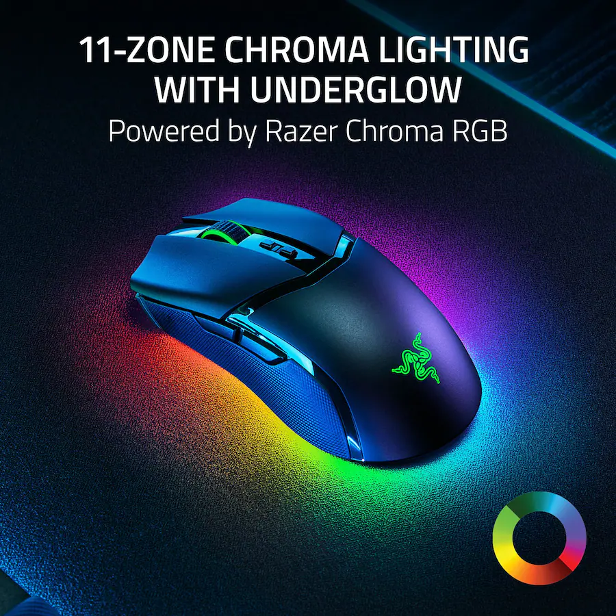 Razer Cobra Pro Optical Gaming Mouse with Chroma RGB Lighting Wireless ...