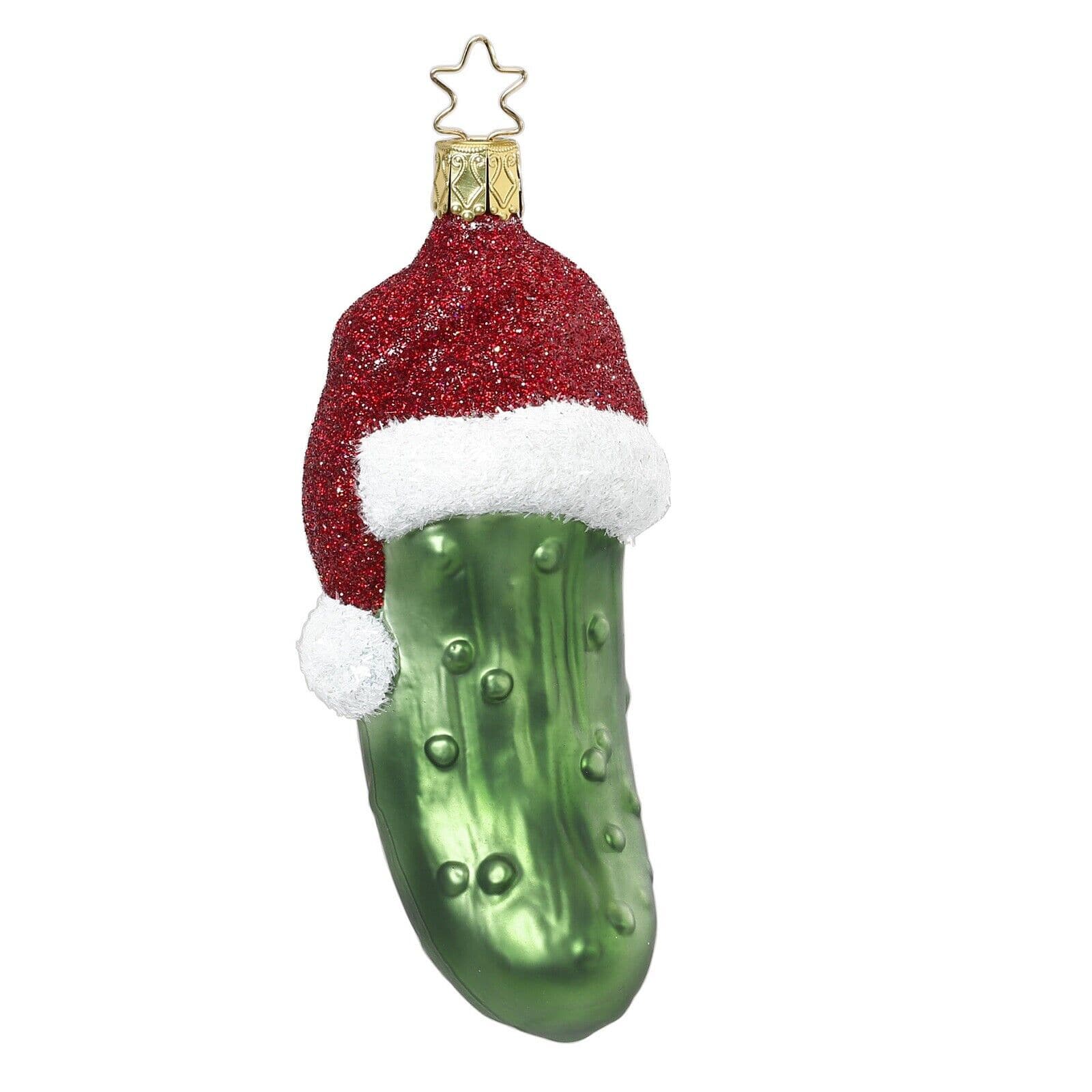 Inge Glas - Merry Pickles Glass Legend Of The Pickle 10018S015 - Green