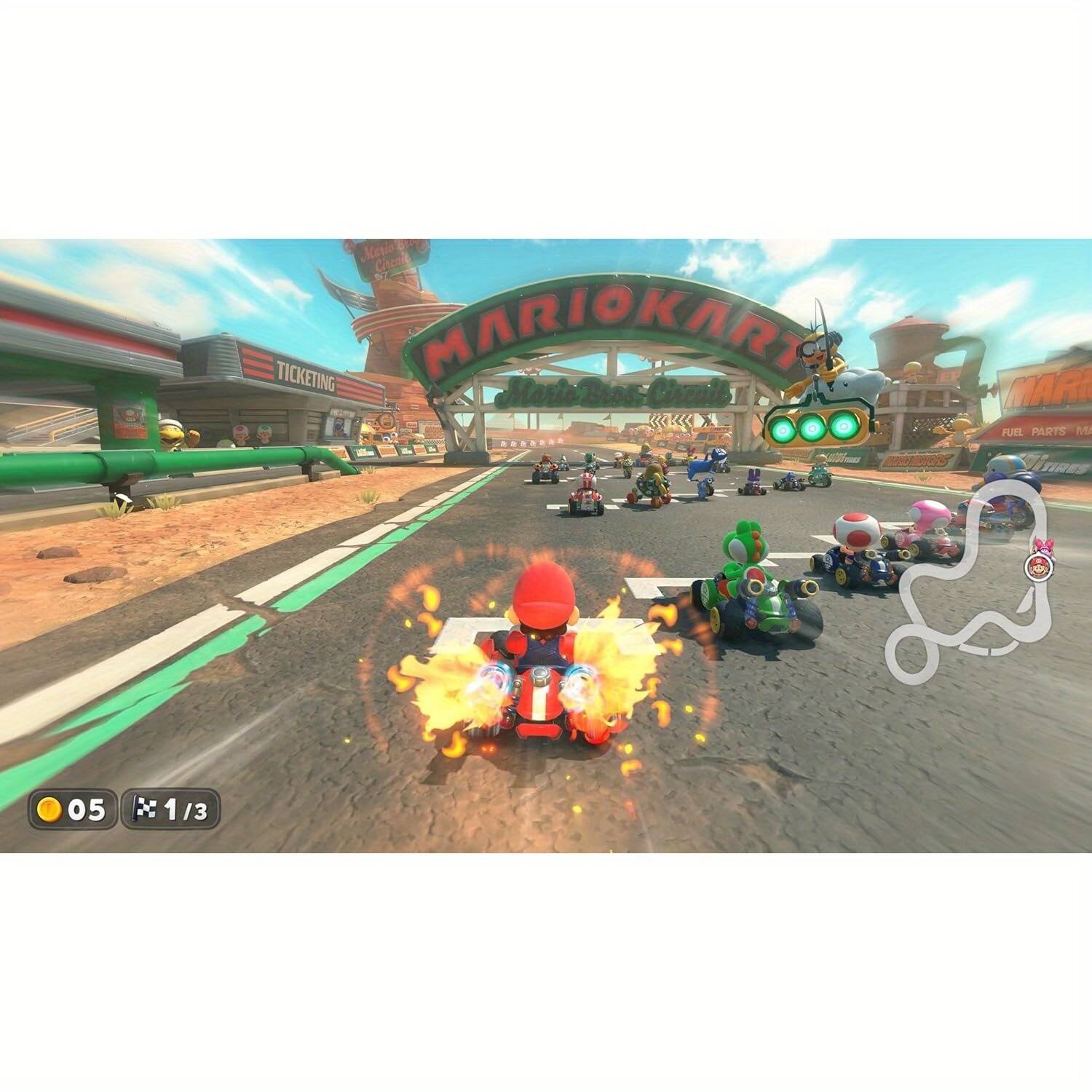 Mario Kart: Mario Kart 8 Deluxe

Maie Chtoel TICKETING MARIOKART MAR FULL PARTS

-S iRes D 05 x 1 1/3