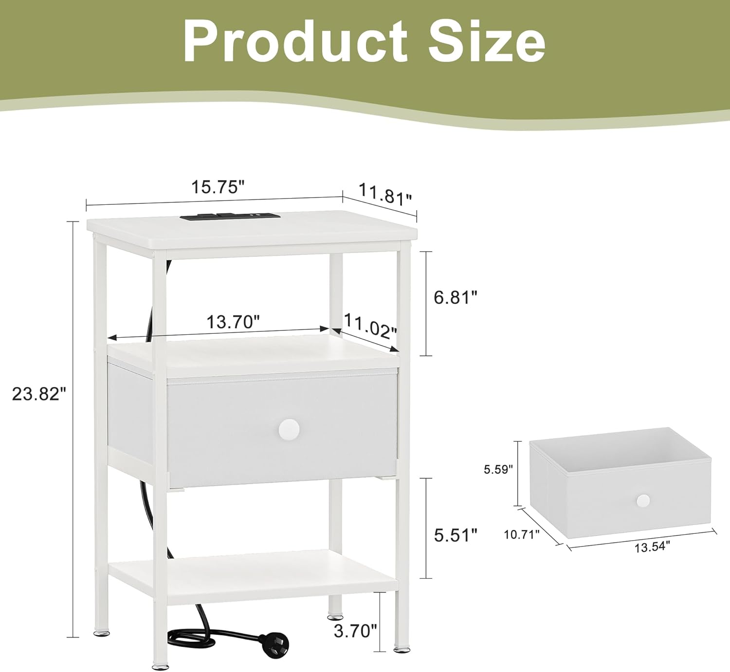 Product Size: 15.75" x 11.81" x 13.70" x 11.02" x 6.81" x 23.82" x 5.59" x 5.51" x 10.71" x 13.54" x 3.70"