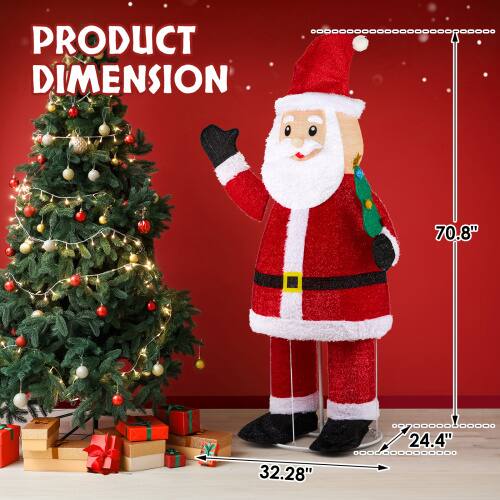 PRODUCT DIMENSION  
70.8" x 24.4" x 32.28"