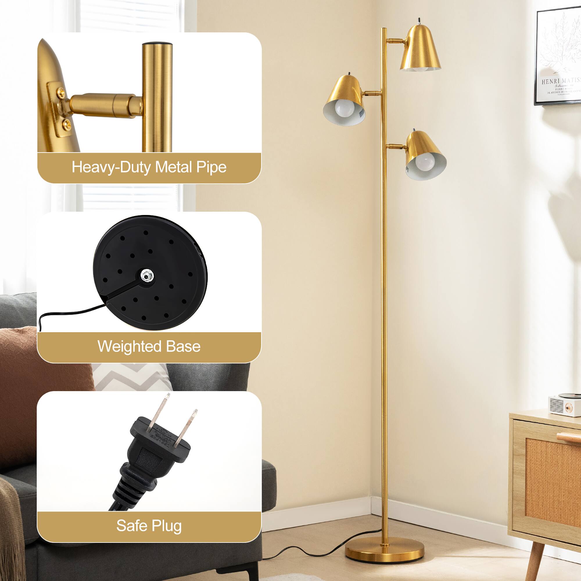 HENRI MATISSE

Heavy-Duty Metal Pipe  
Weighted Base  
Safe Plug