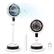 Front. Costway - Costway Misting Pedestal Fan, Air Circulator with 90° Auto Oscillation, Floor Standing Fan - Beige White.