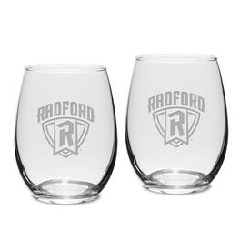Jardine - Radford Highlanders 15oz. 2-Piece Stemless Wine Glass Set - Multicolor