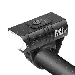 Kitcheniva - USB Rechargeable LED Bicycle Headlight Bike Front Rear Light Cycling Lamp - Black