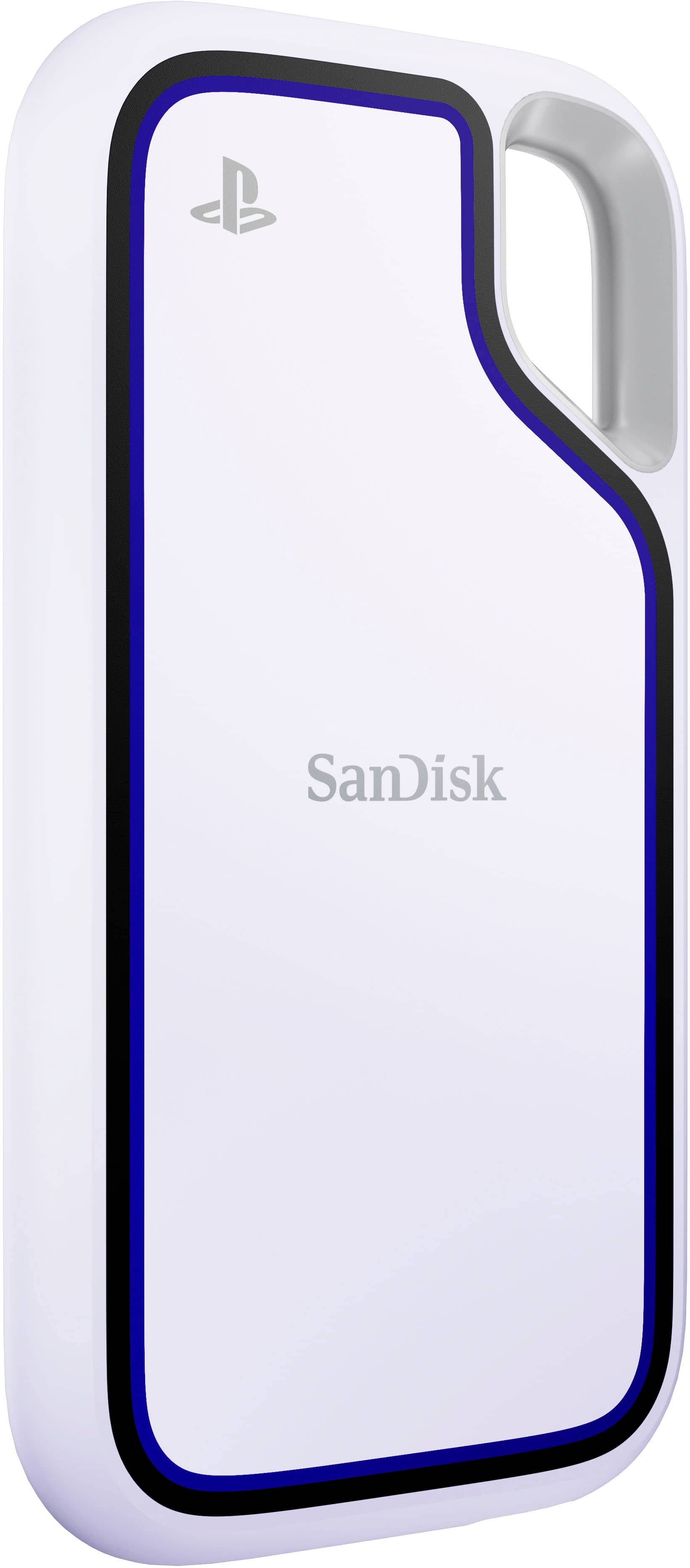 Alt View 2. SanDisk - Extreme Game Drive for PlayStation5 2TB External USB Type C Portable SSD - White.