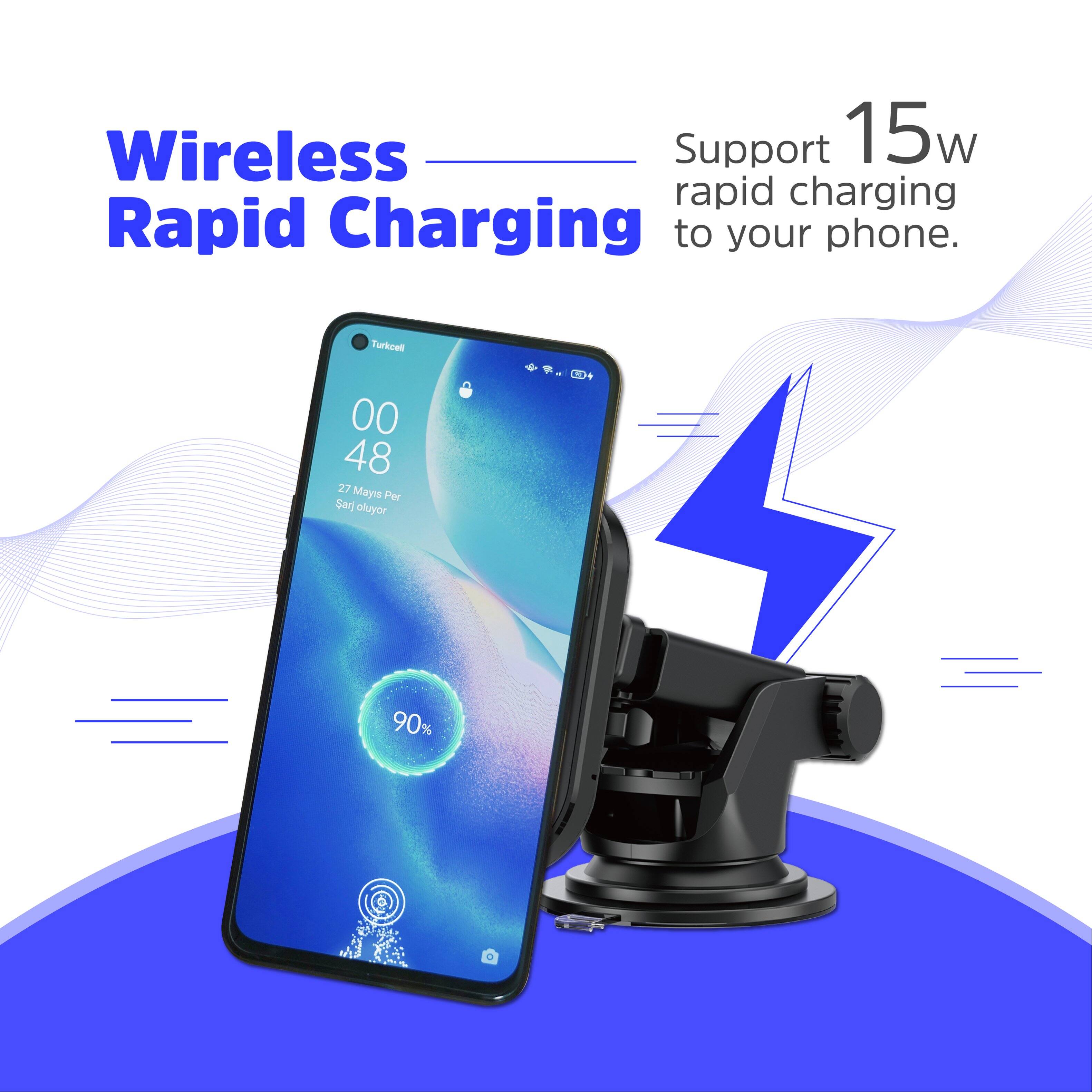 Wireless Rapid Charging Support: 15W Rapid Charging to your Phone.