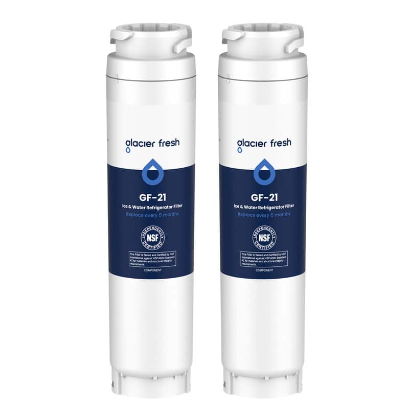 GLACIER FRESH - Refrigerator Water Filter Replacement for Bosch 00644845, compatible with 9000077104, 9000194412, 2 Pack