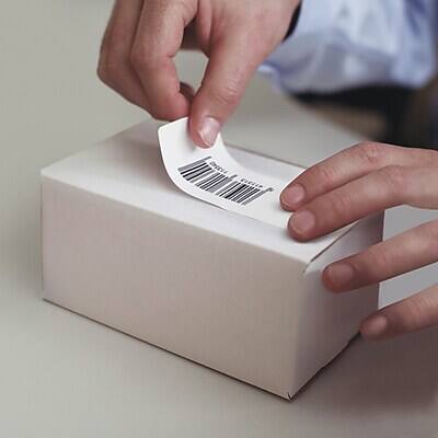 Alt View 1. DYMO - LabelWriter 30334 Multi-Purpose Labels, 2-1/4" x 1-1/4", Black on White, 1000 Labels/Roll - Black on White.