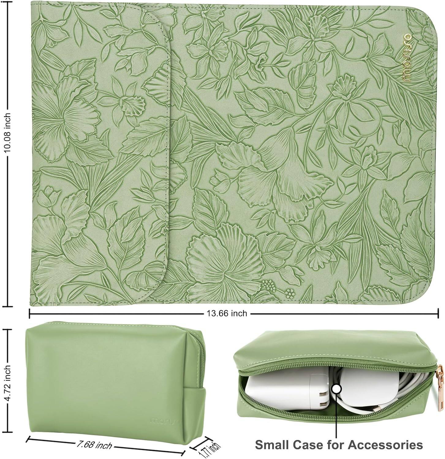 10.08 inch x 13.66 inch  
4.72 inch x 7.68 inch  
Small Case for Accessories