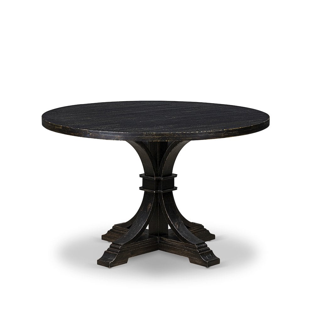 East West Furniture - Wood Wood Table - Black