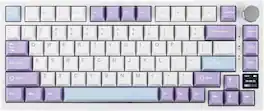 EPOMAKER - Ajazz AK820 Pro 75% Wireless Mechanical Keyboard with TFT Smart Display&Knob (Flying Fish Switch) - Purple