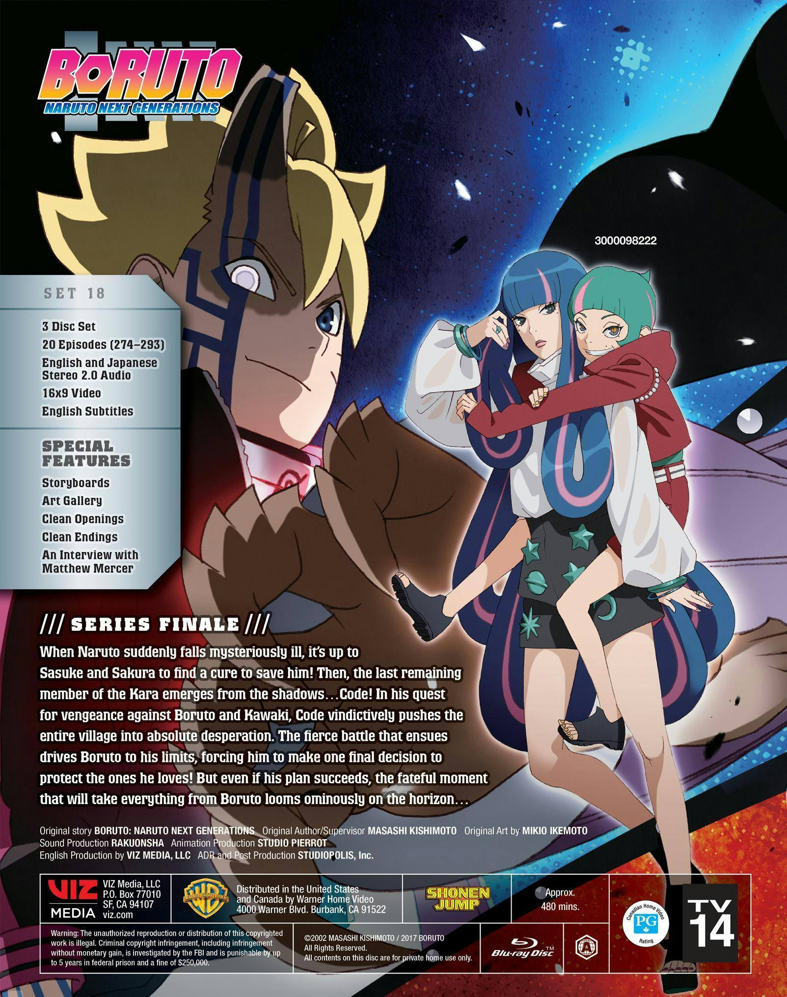 Back. Boruto: Naruto Next Generations - Farewell [Blu-ray].