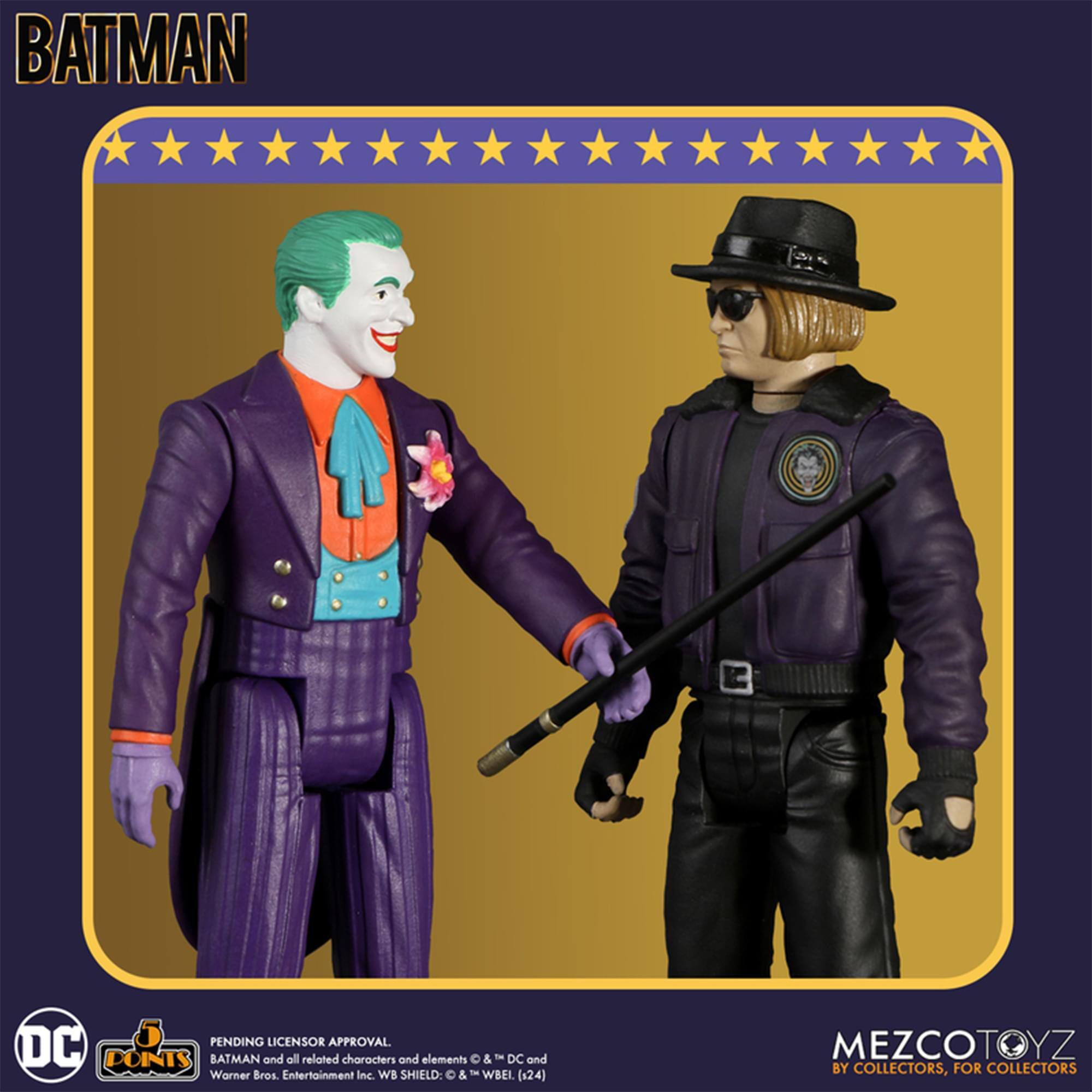BATMAN

PENDING LICENSOR APPROVAL
BATMAN and all related characters and elements © & ™ DC and Warner Bros. Entertainment Inc. WB SHIELD: © & ™ WBEL (124)

MEZCOTOYZ
BY COLLECTORS, FOR COLLECTORS