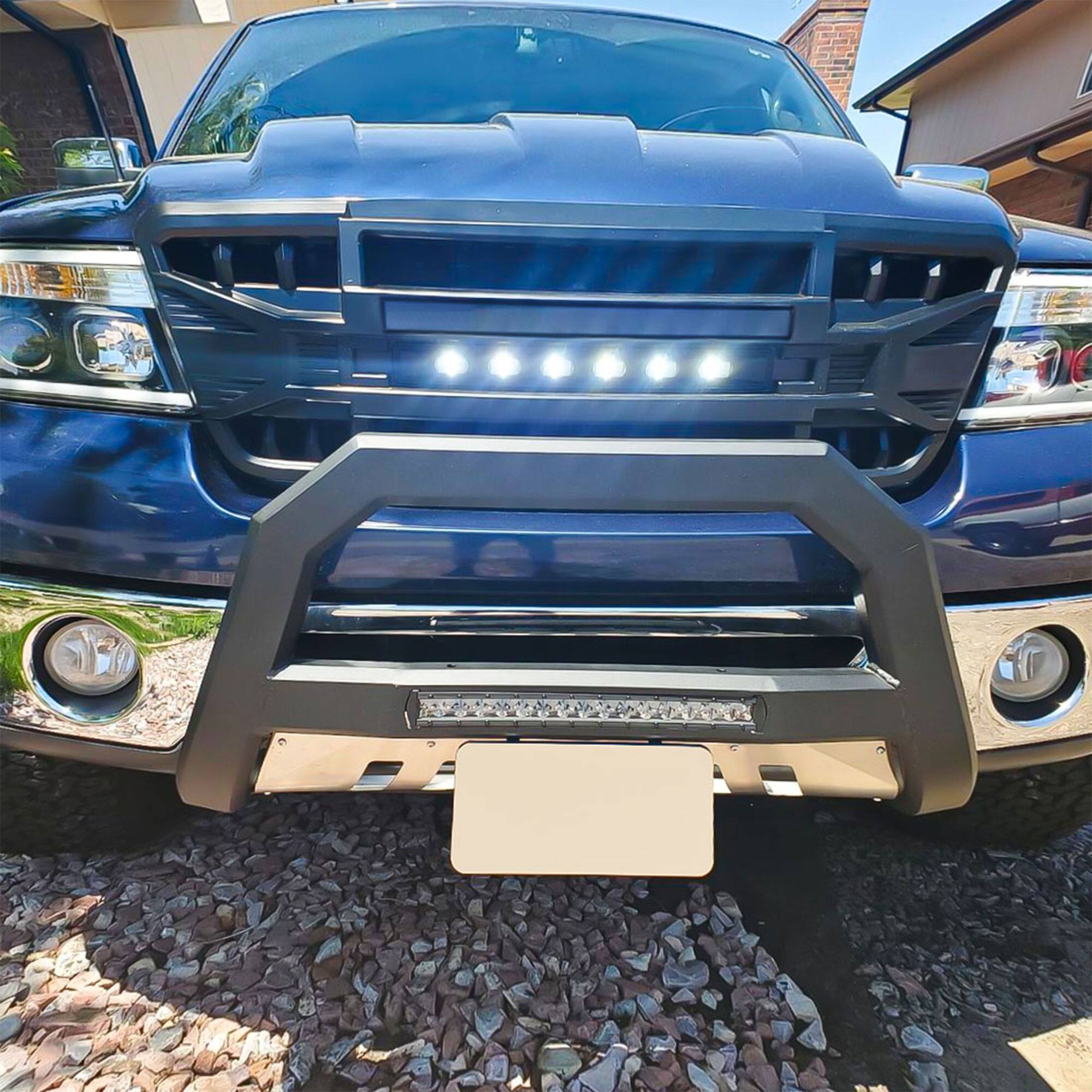Alt View 7. AMERICAN MODIFIED - AMERICAN MODIFIED Armor Grille with Off Road Lights for 2004-2008 Ford F150 - 04-08 F-150 (w/ Offroad LED).