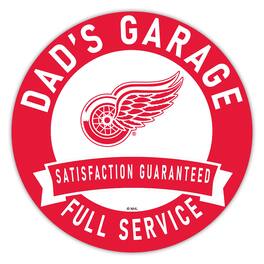 Fan Creations - Detroit Red Wings 16" Dad's Garage Wood Sign - Multicolor