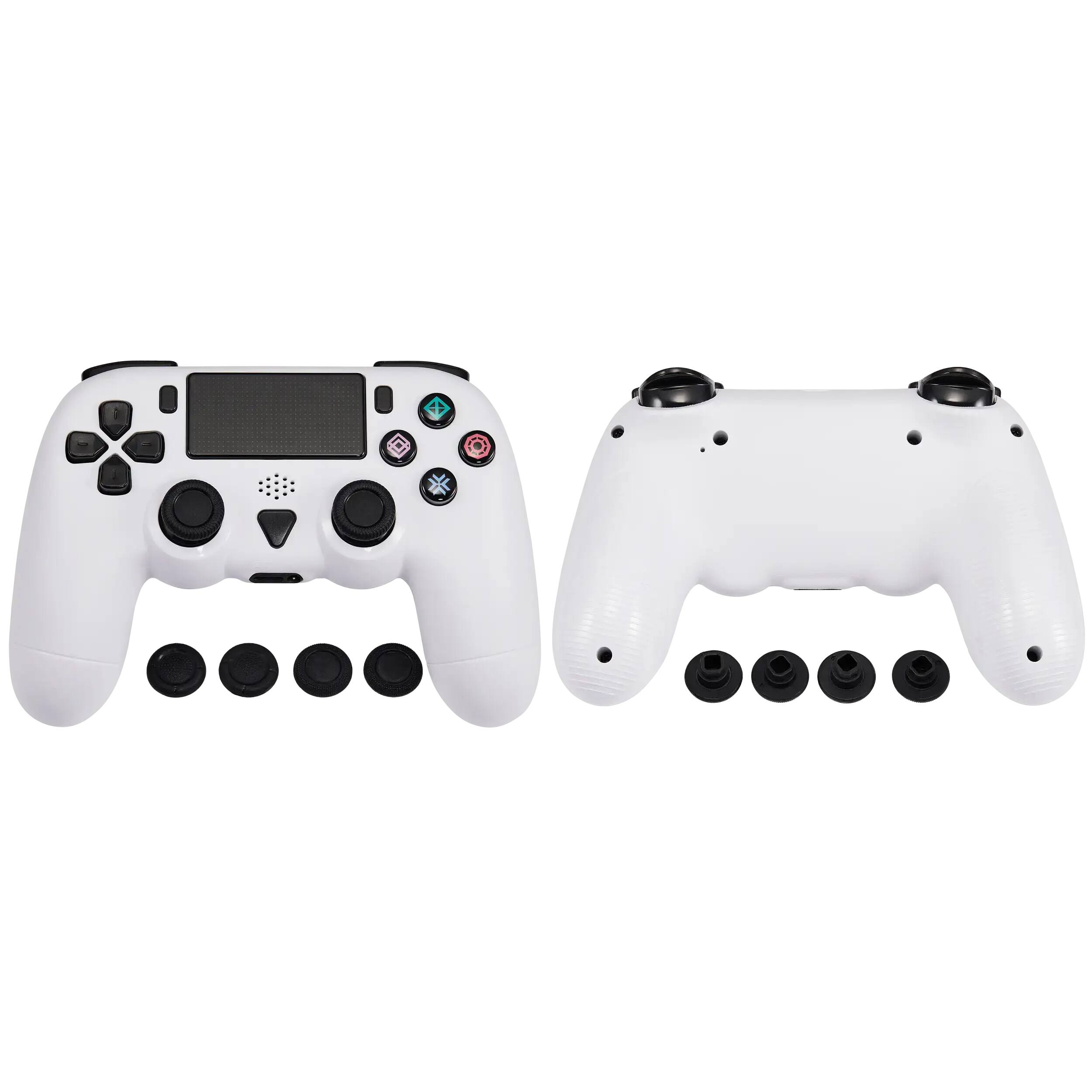 Alt View 6. Dobe - Wireless Bluetooth Controller Compatible For PlayStation 4 PS4 - White (DOBE) - White.