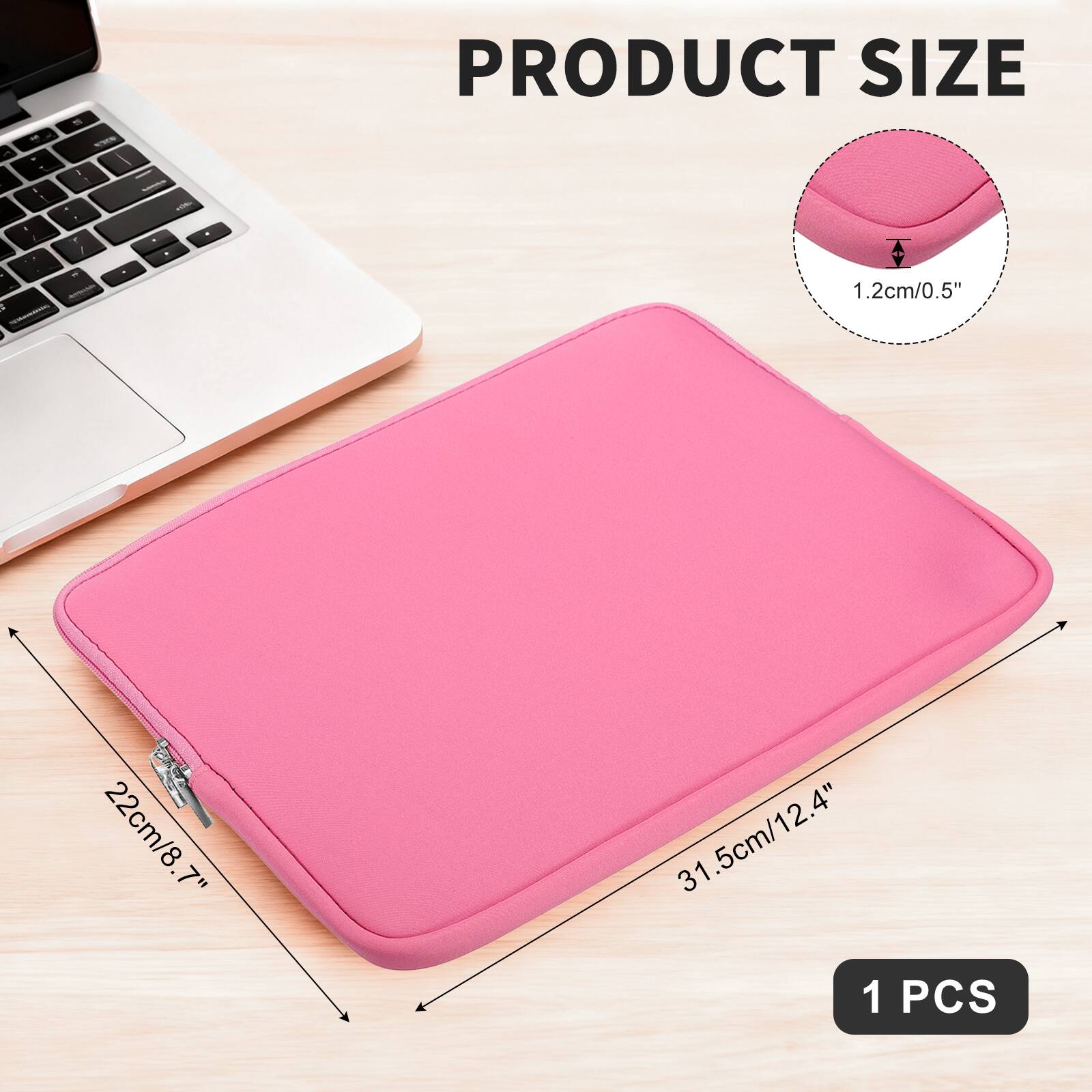 PRODUCT SIZE

1.2cm/0.5"  
22cm/8.7"  
31.5cm/12.4"  

1 PCS