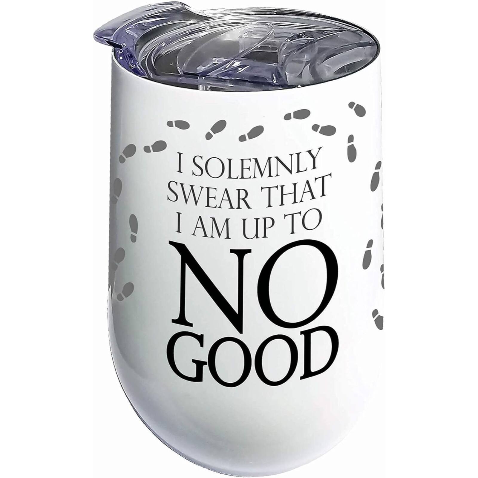 Spoontiques - Harry Potter Mischief Managed Stainless Steel Double Wall Insulated Wine Tumbler Mug 16 ounce - White price history on PriceWatchPro