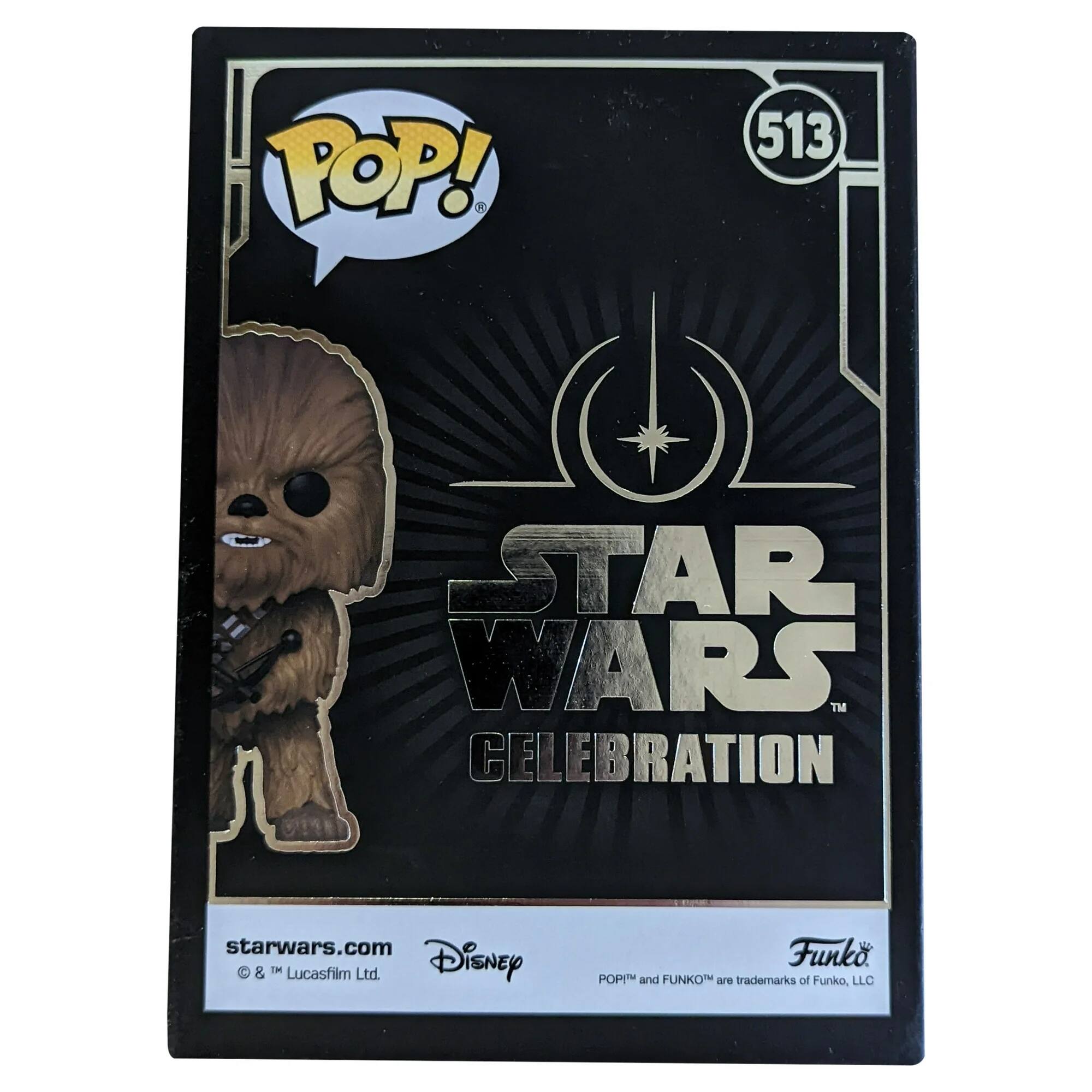 POP! 513 STAR WARS™ CELEBRATION starwars.com © & ™ Lucasfilm Ltd. Disney. POP! and FUNKO are trademarks of Funko, LLC.