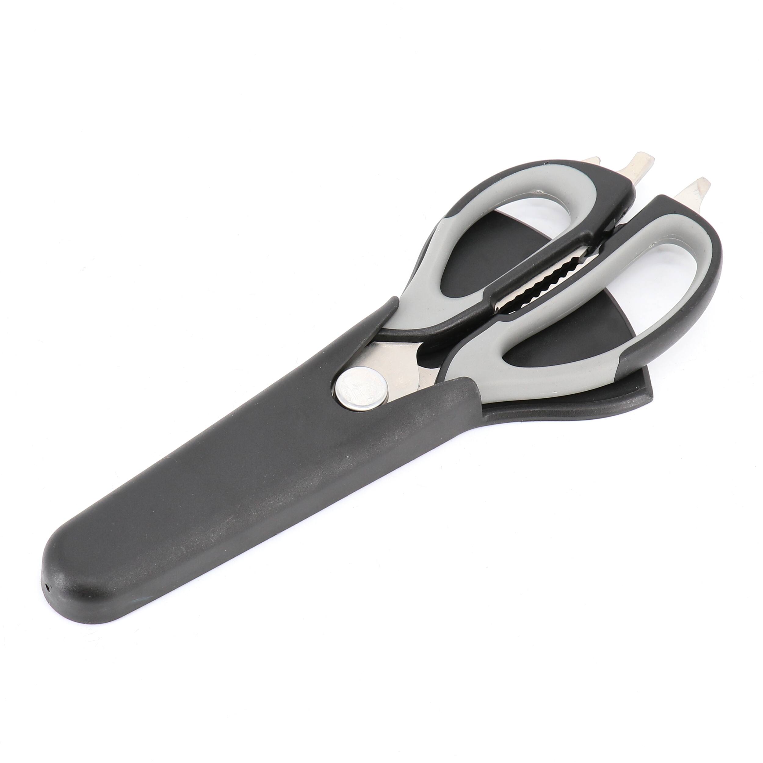 Alt View 1. Oster - Oster Granger 2 Piece 9 Inch Stainless Steel Multi-Purpose Scissors with Magnetic Holder - Silver.