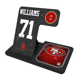 Keyscaper - Trent Williams San Francisco 49ers Ready 3-in-1 Charging Station - Black