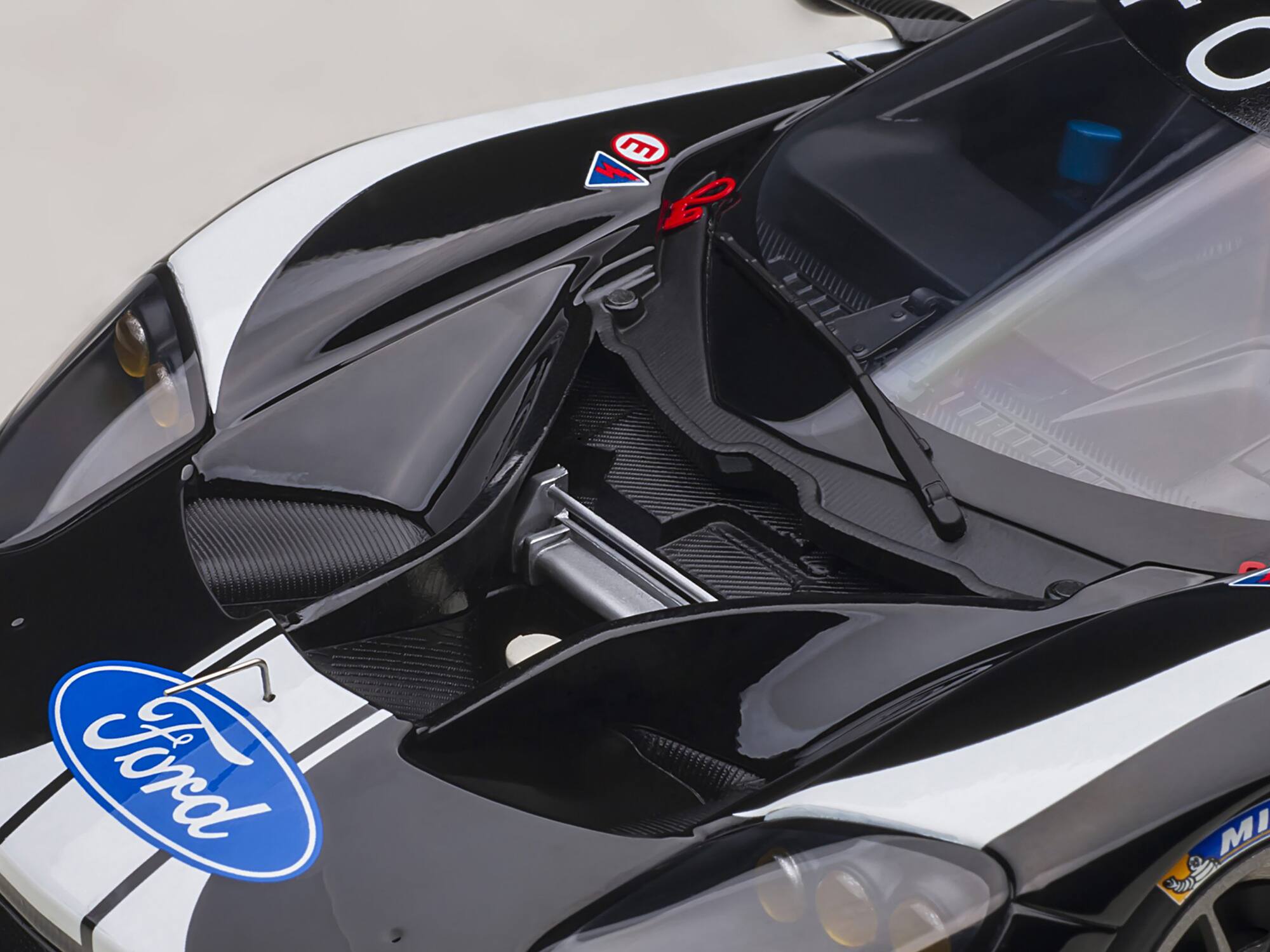 Alt View 2. Autoart - Ford GT #66 Stefan Mucke - Olivier Pla - Billy Johnson 24H of Le Mans (2019) 1/18 Model Car by Autoart.