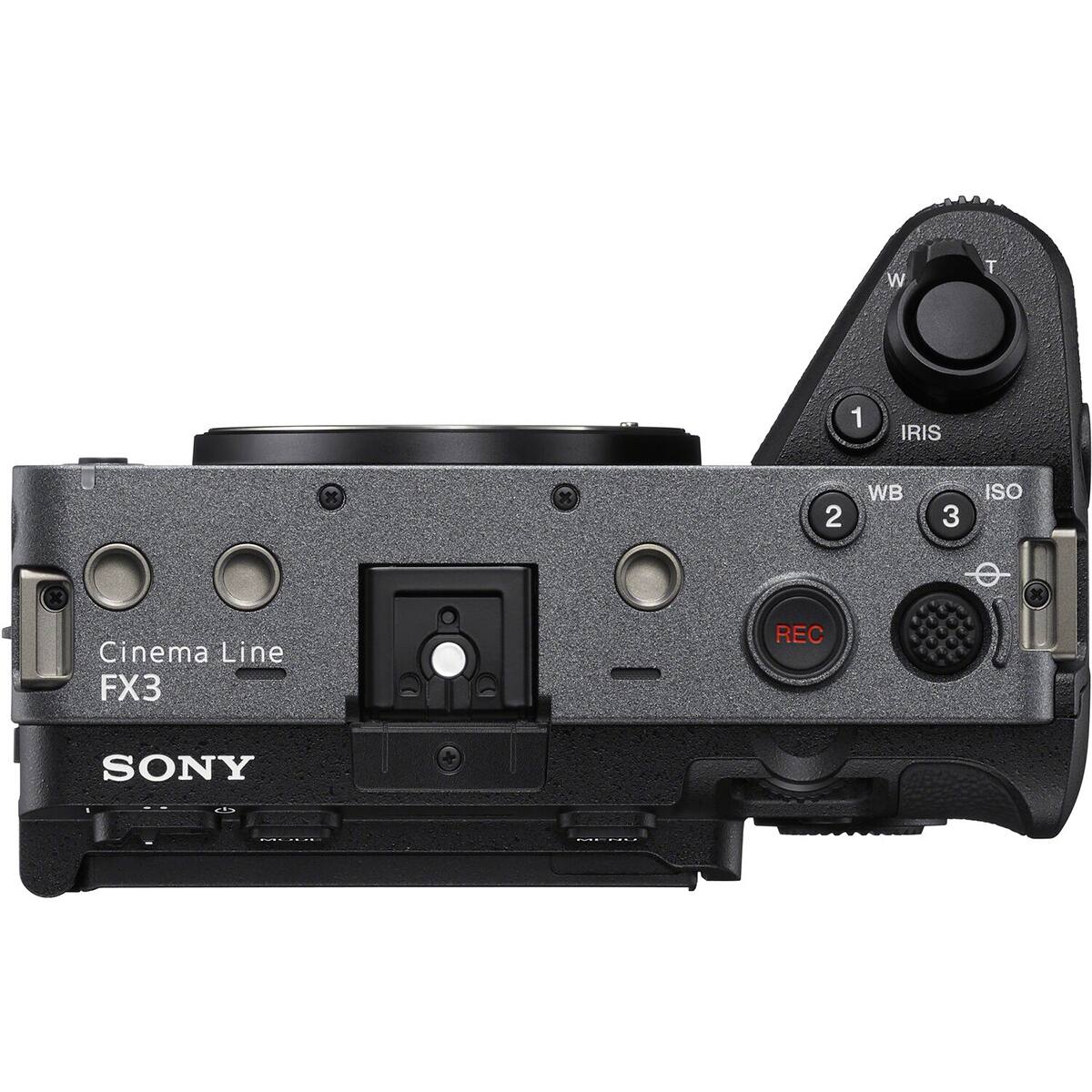 W  
T  
1  
IRIS  
2  
WB  
3  
ISO  
Cinema Line FX3  
REC  
SONY