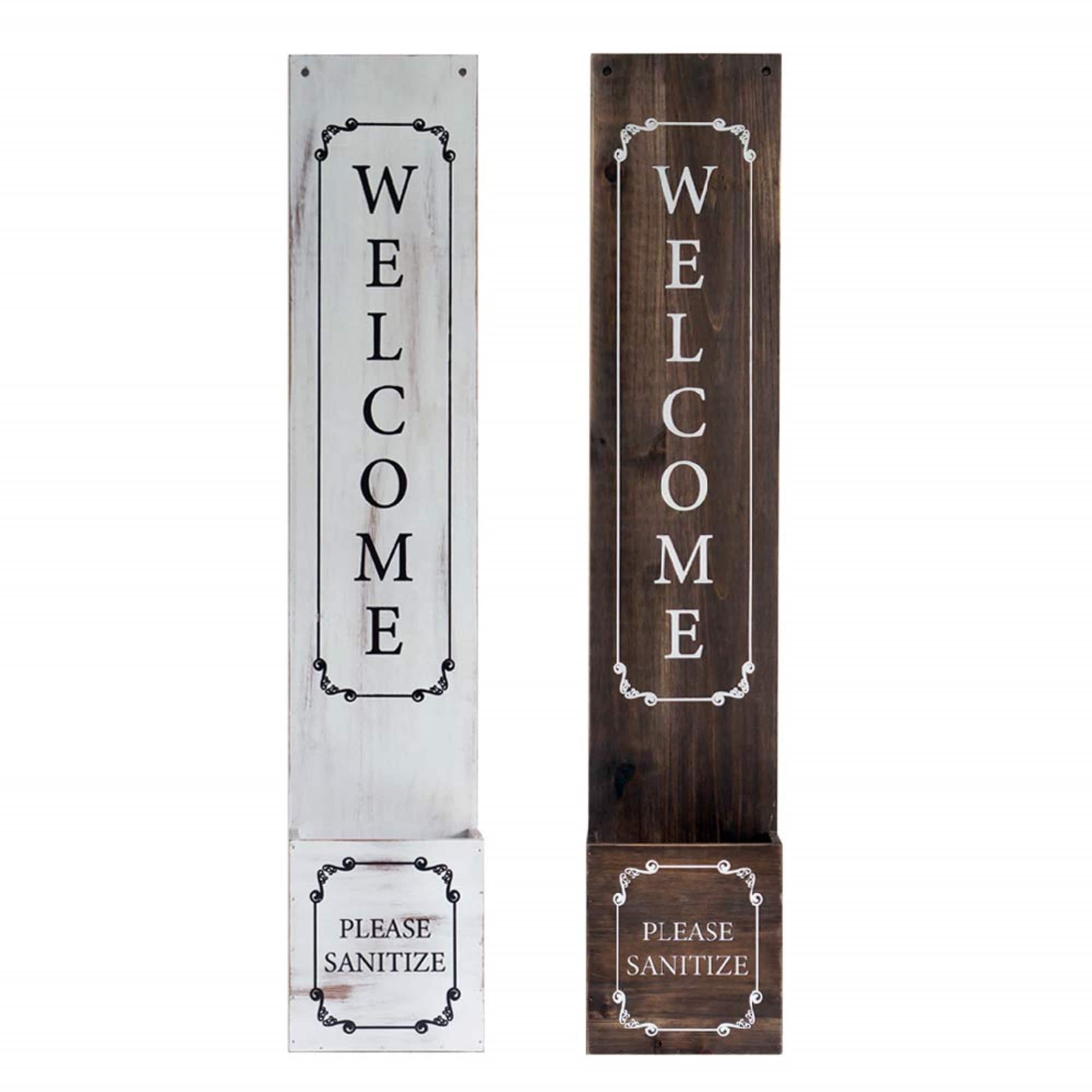 TX USA Corporation - Welcome Signs Hand Sanitizer Dispenser Holder for School Office Salon Commercial Toilet Hand Clean in Public Set of 2 - Multicolor price history on PriceWatchPro