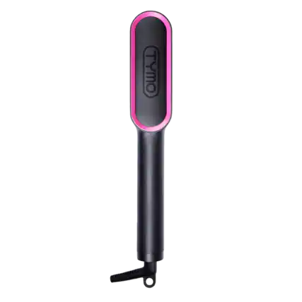 Front. TYMO - TYMO Ring Black Hair Straightening Comb - Black.