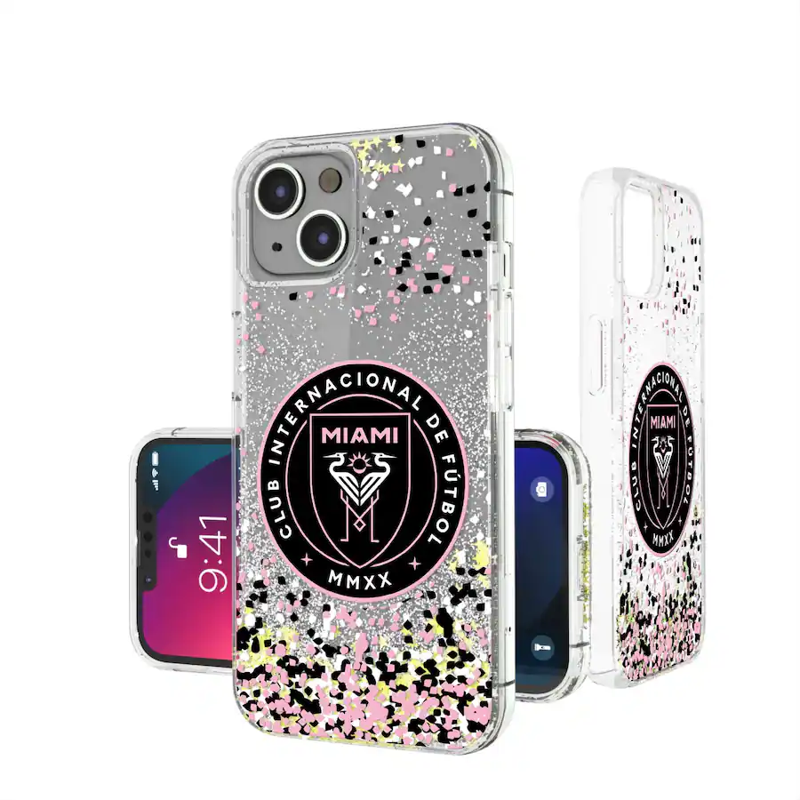 Keyscaper MLS Inter Miami CF iPhone Confetti Glitter Design Logo Case ...