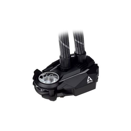 Alt View 2. Arctic - ARCTIC ACFRE00106A Liquid Freezer II 280 A-RGB - Multi-Compatible All-in-one A-RGB CPU AIO Water Cooler, Black - Black.