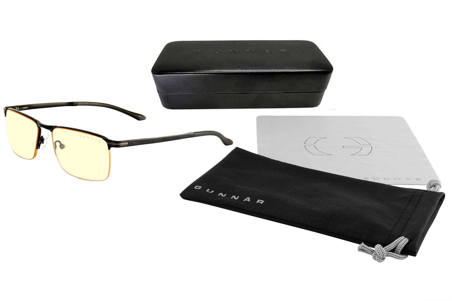 Alt View 8. GUNNAR - GUNNAR Computer Glasses  -  Marin, Onyx, Amber Lens - Blue Light Blocking, Relieve Dry Eye, Anti Glare - Onyx.