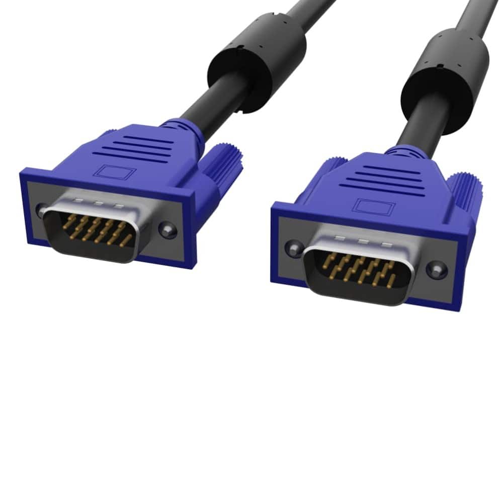 PARKER SLATER - VGA Cable – 6 Ft, 15-Pin Male-to-Male SVGA, Full HD 1080P