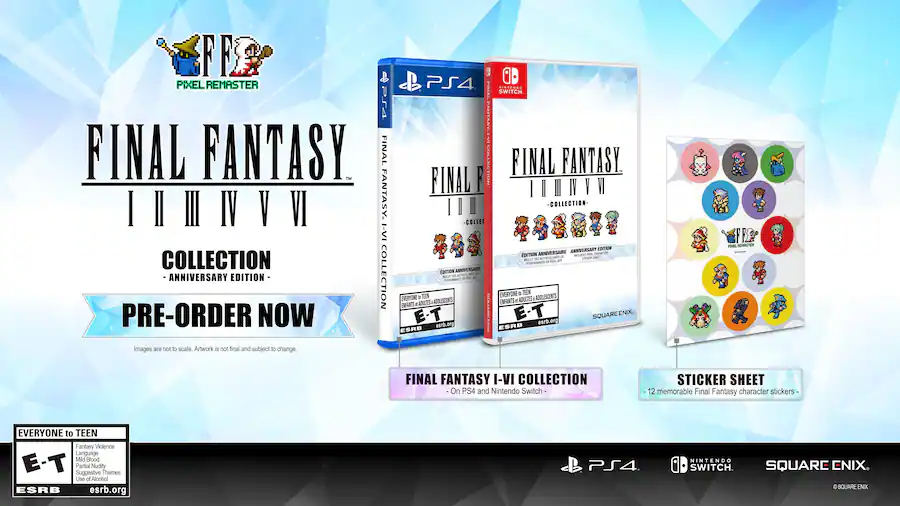 Ff Switch Collection FINAL FANTASY I VI COLLECTION Anniversary Edition Nintendo Switch ...