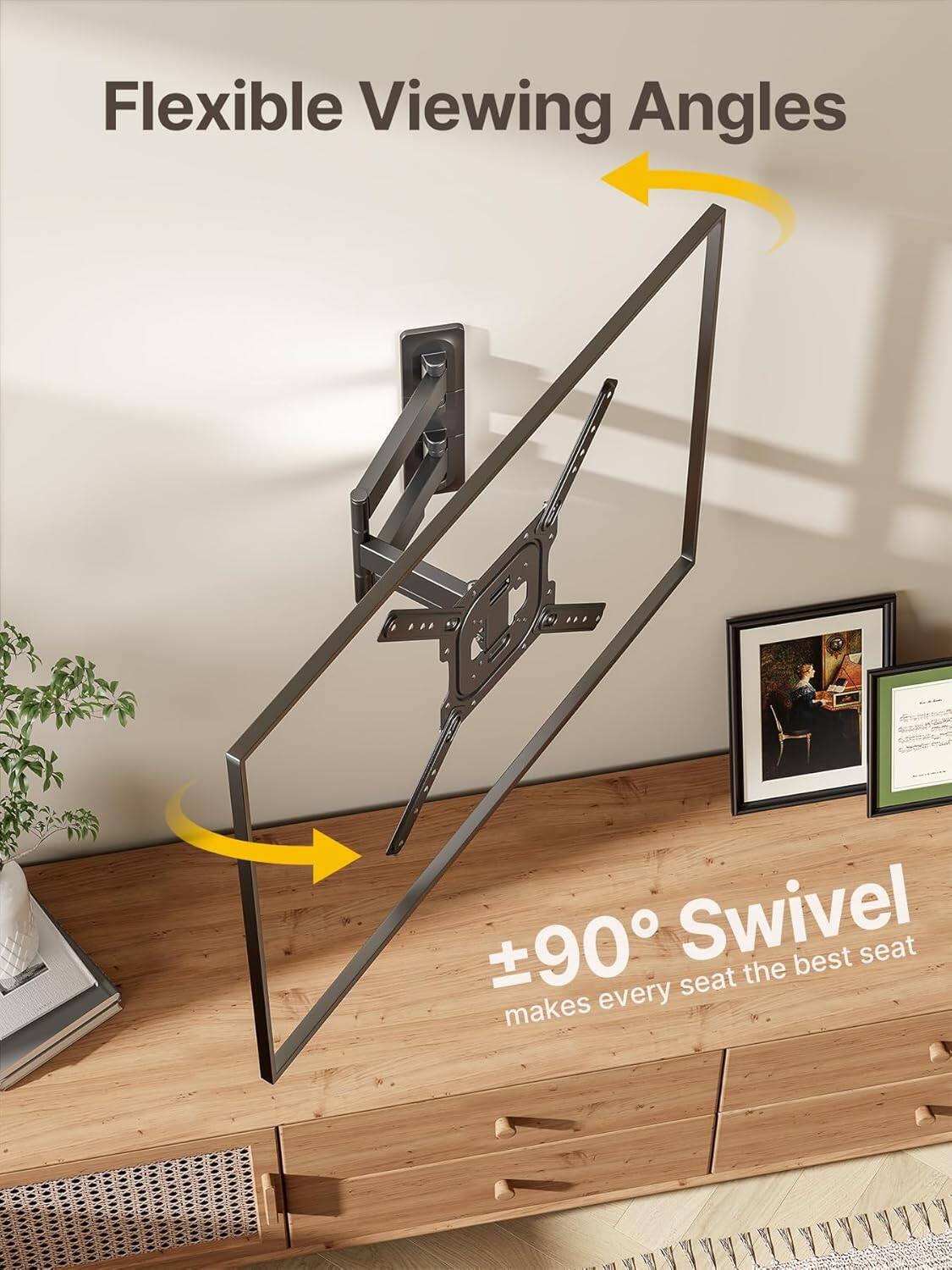 Flexible Viewing Angles  
±90° Swivel  
makes every seat the best seat