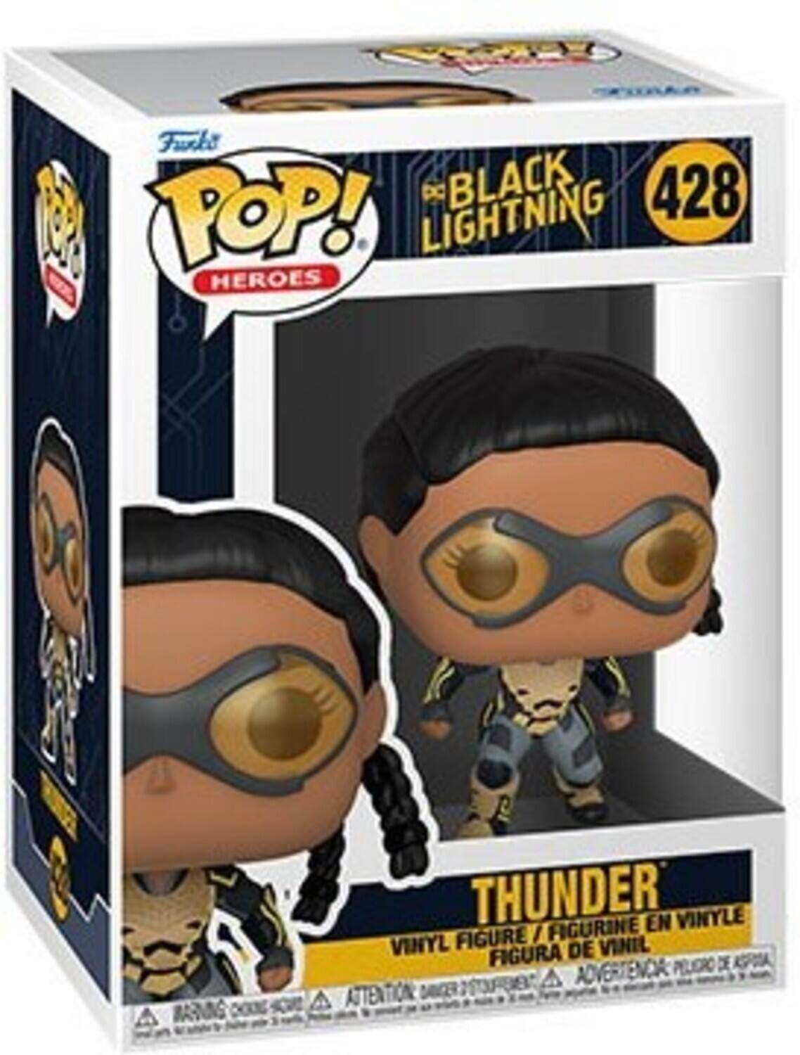 Furka DC BLACK 428 POP! HEROES LIGHTNING THUNDER EN VINYLE FIGURE I FIGURINE VINYL FIGURA DE VINIL PELGRO DE KA M A ADVERTENCIA ATTENTION