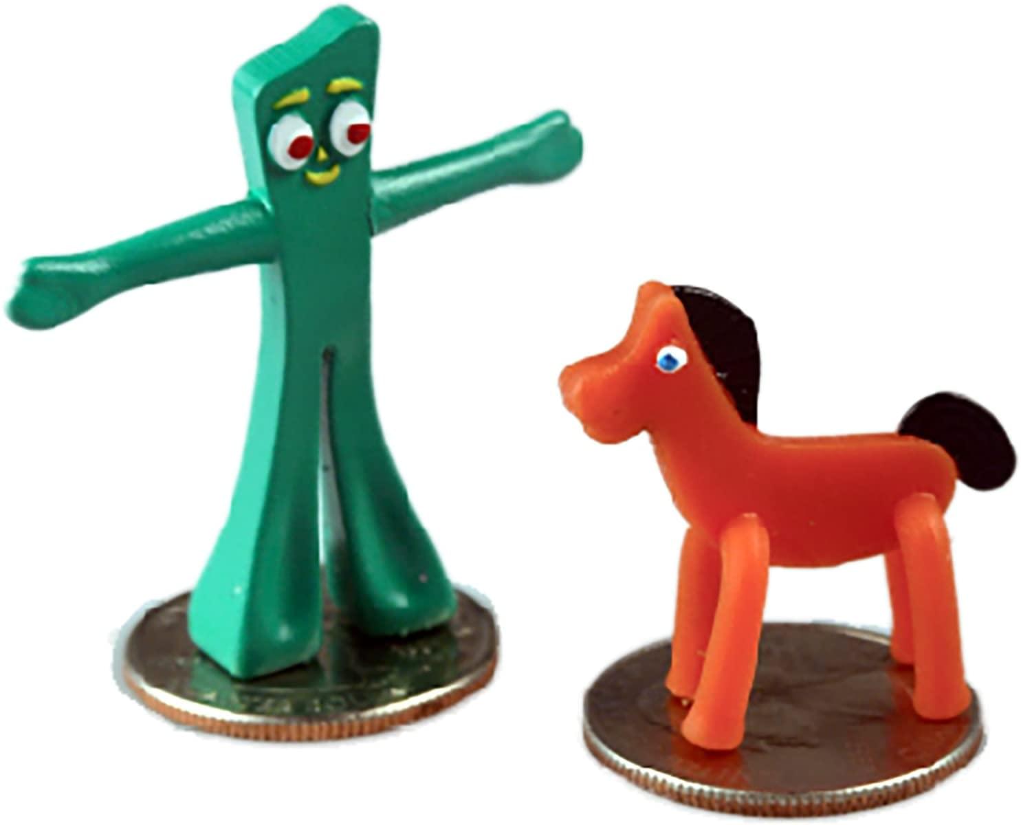 Alt View 1. Super Impulse - Worlds Smallest Gumby & Pokey Bendy Figures - Green.