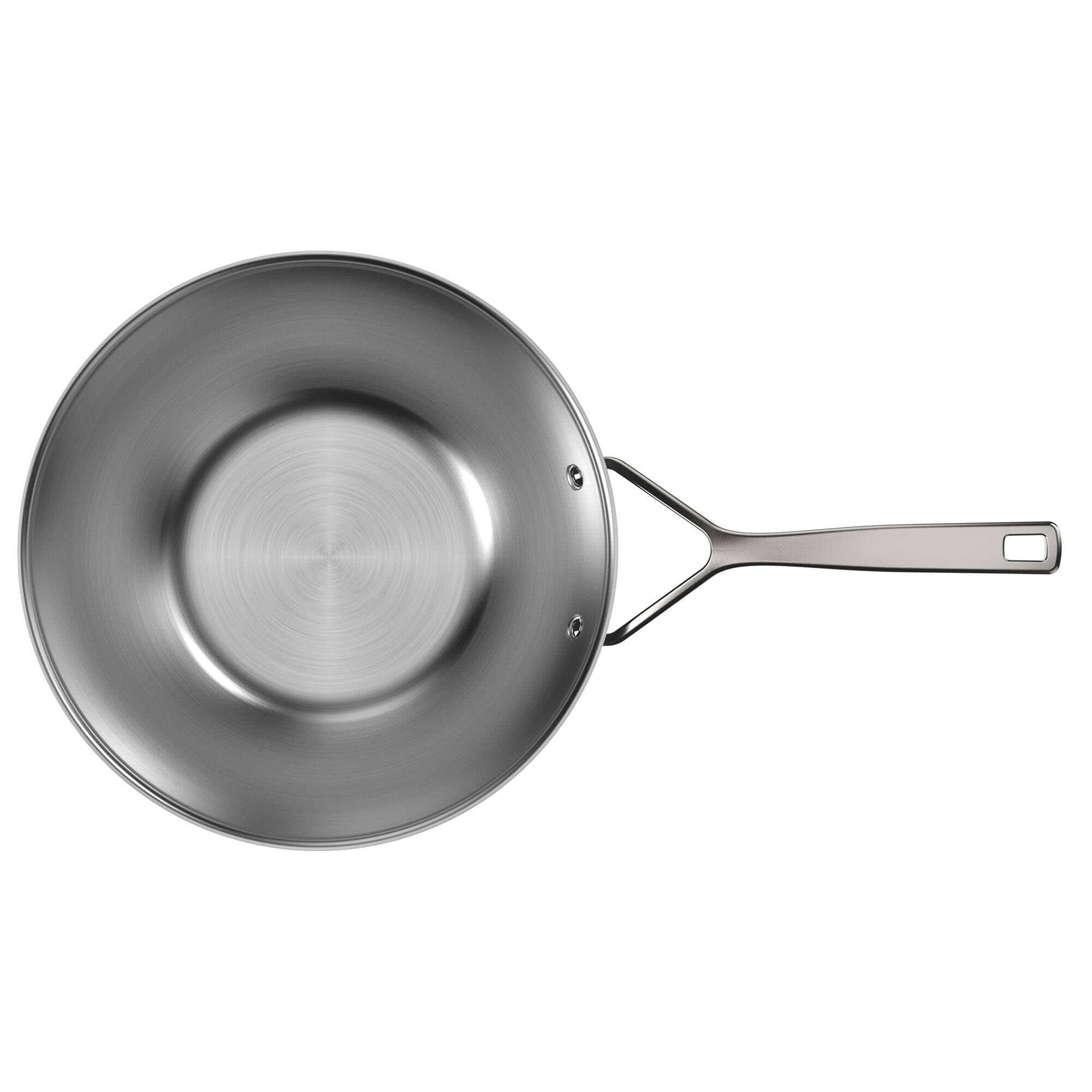 Alt View 4. Demeyere - Demeyere Black 5 Stainless Steel with Ceramic exterior coating 3.2-qt Wok - Black.