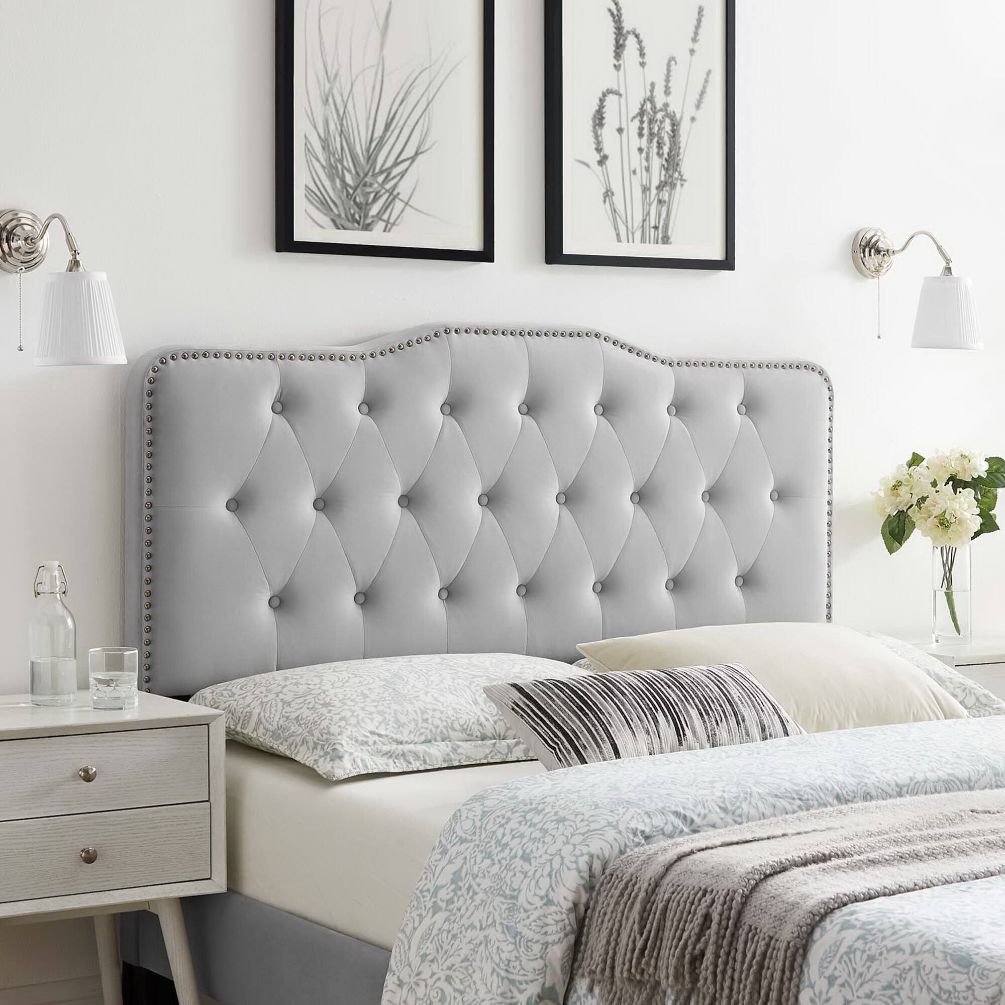 Alt View 4. Modway - Sophia Tufted Performance Velvet King/California King Headboard by Modway - Gray.