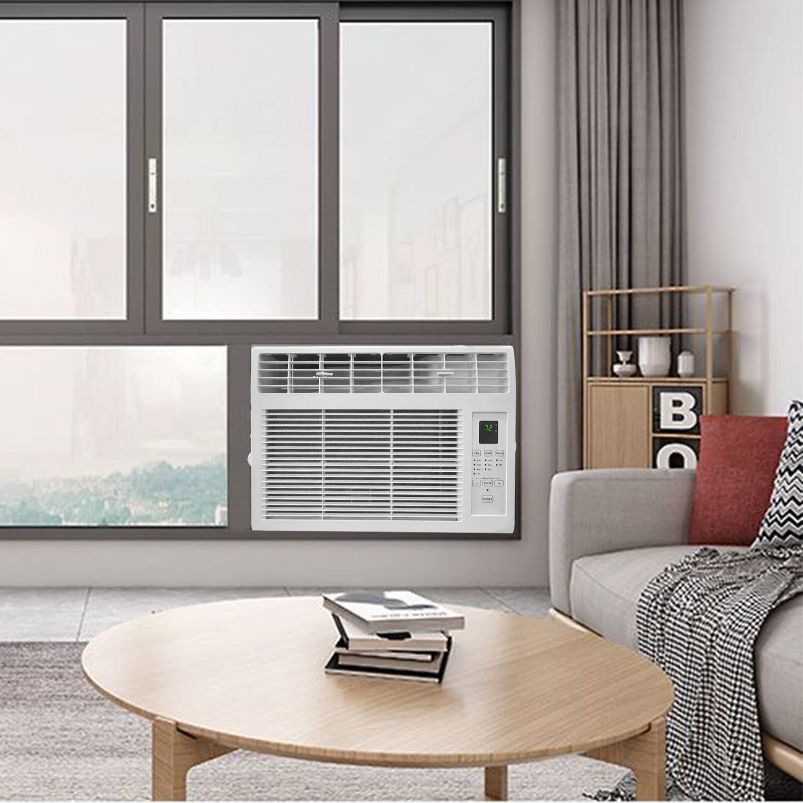 Alt View 7. Winado - 6000BTU  115V  530W Window Air Conditioner ABS Window Type Refrigeration/Energy Saving/Fan/Dehumidification/Portable All - White.
