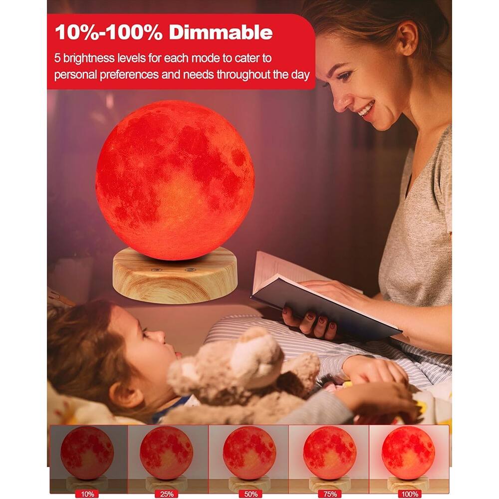 10%-100% Dimmable  
5 brightness levels for each mode to cater to personal preferences and needs throughout the day  

10% 25% 50% 75% 100%