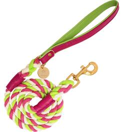 PoisePup - Pet Dog 5ft Long Leash - Pink | Green