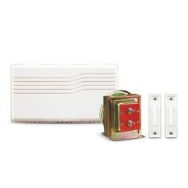 HEATH ZENITH - White Plastic Wired Door Chime Kit