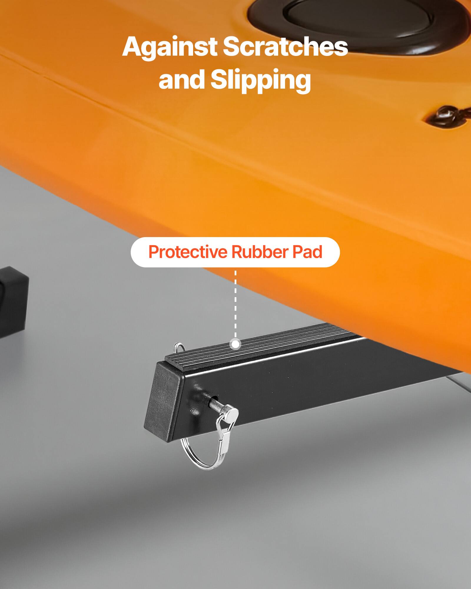 Against Scratches and Slipping  
Protective Rubber Pad